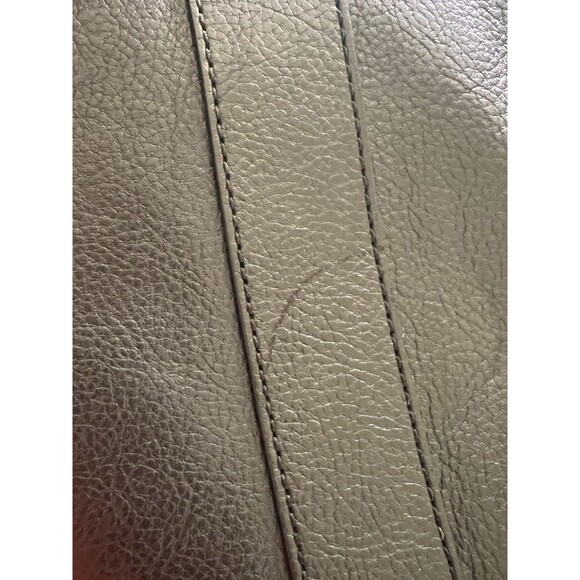 Cole Haan Large Black Travel Work Messenger Bag Leather Expandable Belt - Picture 4 of 16